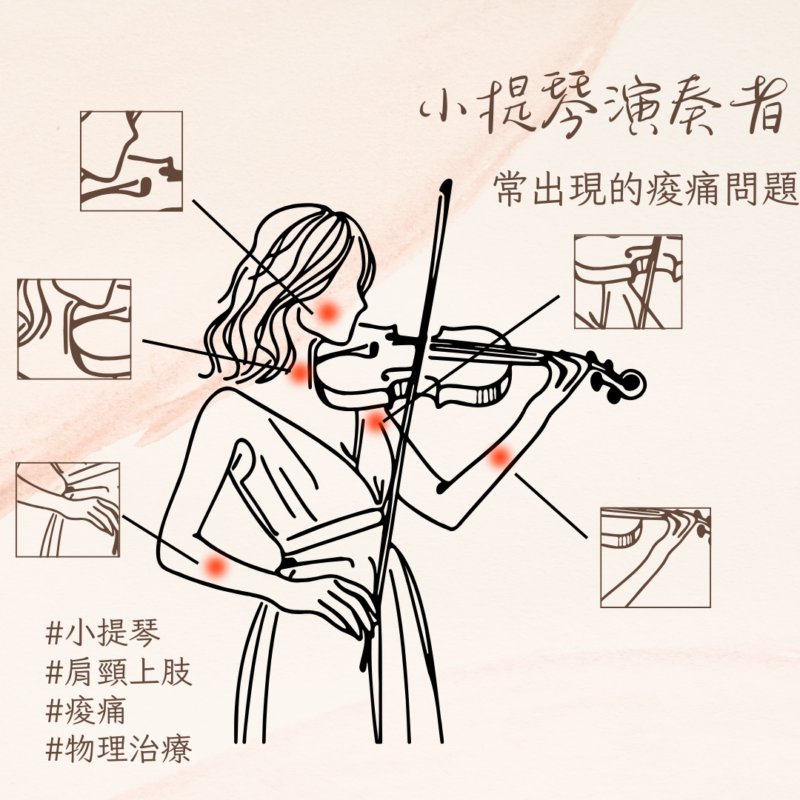 小提琴演奏者常出現的痠痛問題